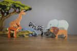 Tender Leaf Safari Zebra Wooden Figurine