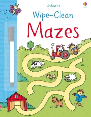 Usborne Wipe Clean Mazes Activity Book