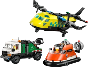 Lego City 60505 Airplane, Service Truck & Hovercraft Remix