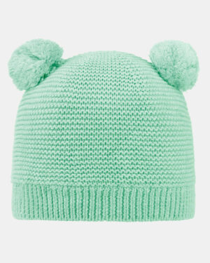 Organic Beanie Snowy/Sweet Pea / XS