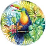 Tropical Toucan Round Puzzle 1000pc