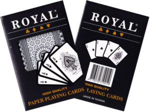 Royal Plastic Coated Paper Playing Cards Single