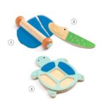 Djeco DJ9032 My Plastic Jungle Modelling Dough Kit