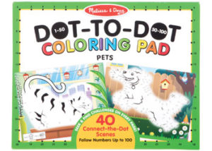 M&D Dot-to-Dot Colouring Pets