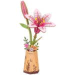 DIY Wood Bloom Pink Lilly