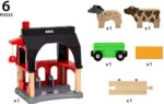 BRIO 36012 Animal Barn 6 Pieces
