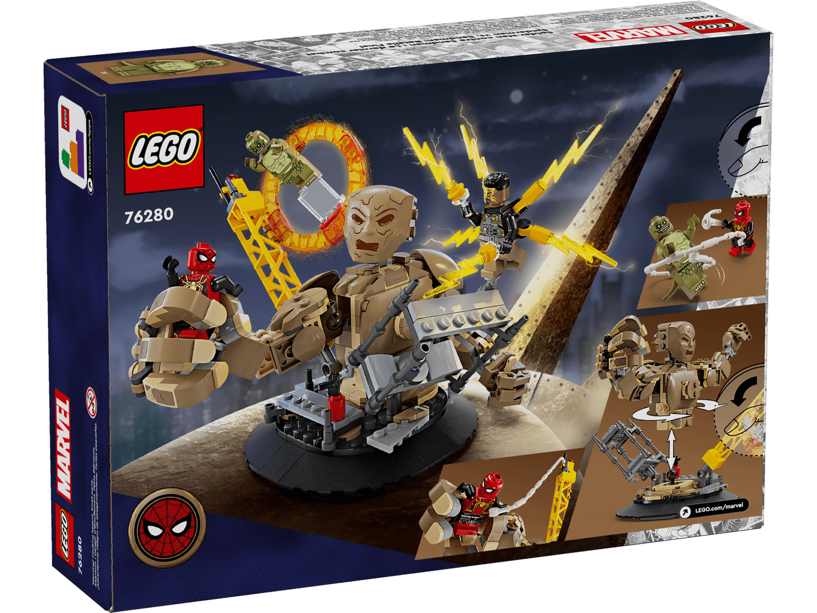 LEGO Marvel 76280 Spider-Man vs. Sandman: Final Battle – Imagine If