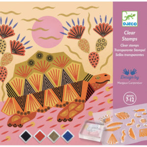 Djeco DJ8966 Patterns And Animal Clear Stamps