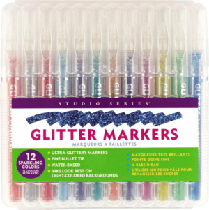 Studio Series Glitter Markers 12pk