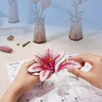 DIY Miniature Wood Bloom Pink Lilly