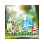 Picasso Tiles Metro City 50pc Set With 8 Vehicles