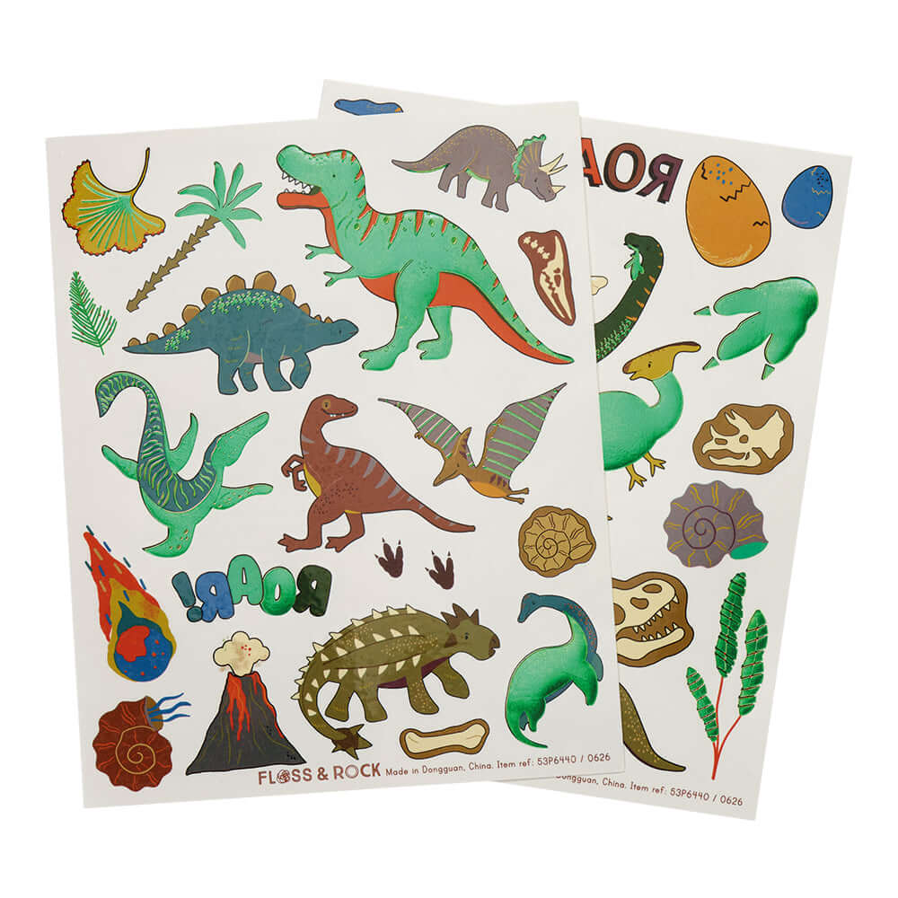 Floss & Rock Temporary Tattoos - Dinosaurs