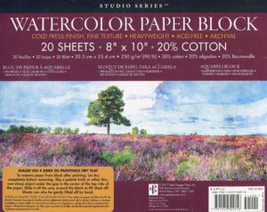 Studio Series Watercolor Paper Block