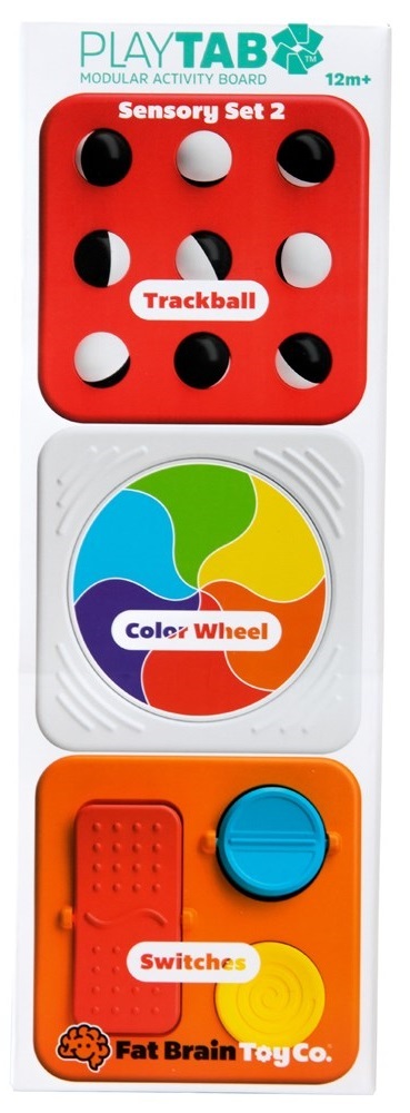 Fat Brain PlayTab Sensory Set 2 (Trackball Tile, Color Wheel, Switches Tile)