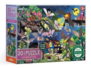 Eeboo Cauldron of Bats Puzzle 20pc