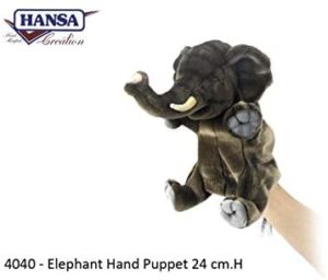 Hansa Elephant Puppet 25cm