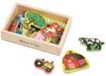 M&D Wooden Farm Magnets in a Box 20pc