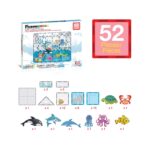 Picasso Tiles Aquarium Marine Animals 52pc Set With 8 Action Figures