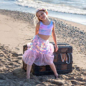Great Pretenders Bling Bling Mermaid Skirt & Hairclip Set Pink Size 4-6