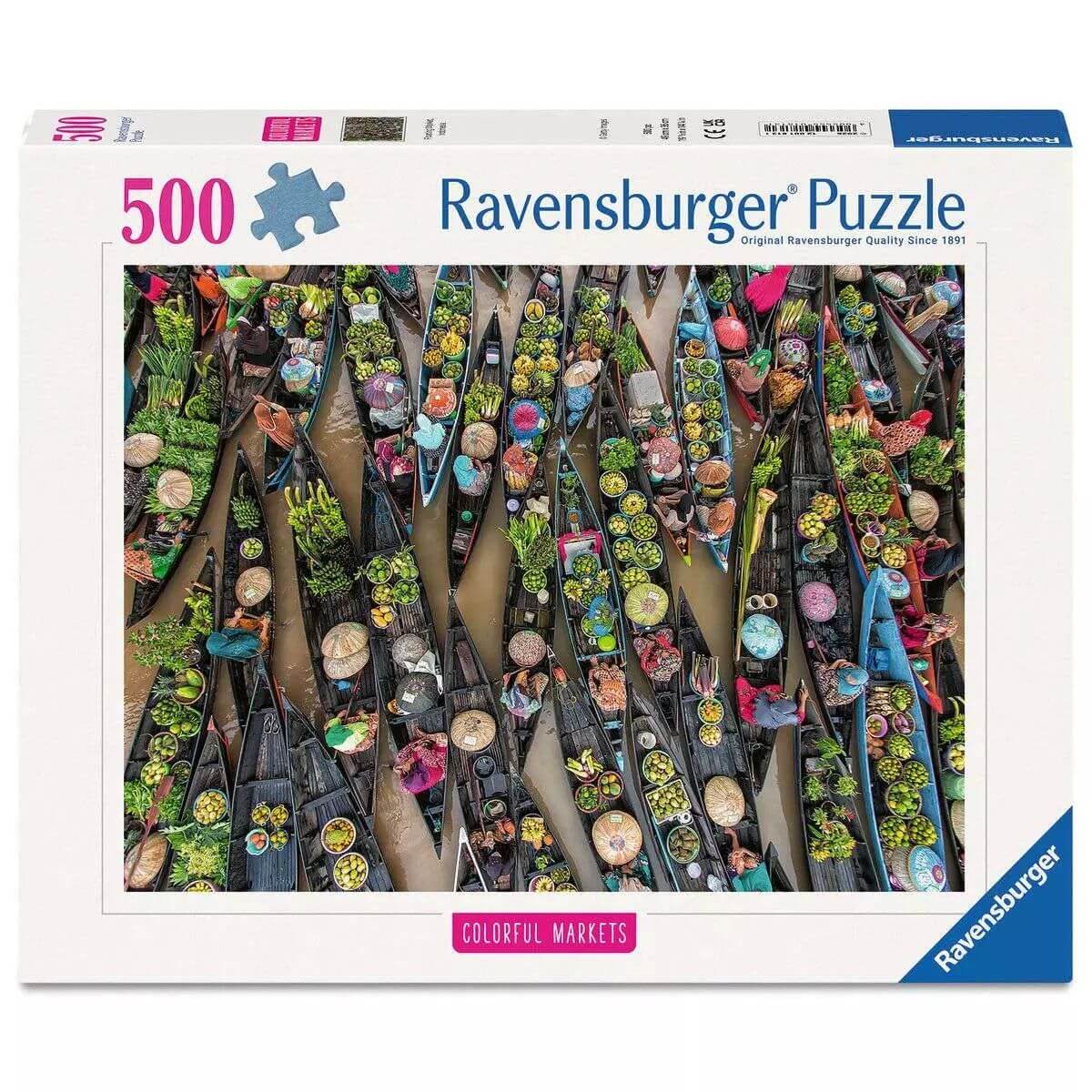 Ravensburger Floating Market, Indonesia Puzzle 500pc