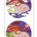 Djeco DJ9507 Glitter Boards Mermaids