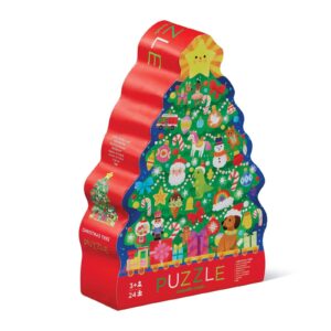 Crocodile Creek Classic Floor Puzzle Christmas Tree 24pc