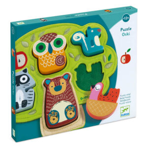 Djeco DJ1039 Wooden And Felt Puzzle Oski