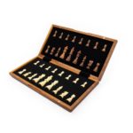 Wooden Magnetic Chess Set 38cm Foldable Board