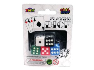 Dice, Pack of 5, 14mm Coloured