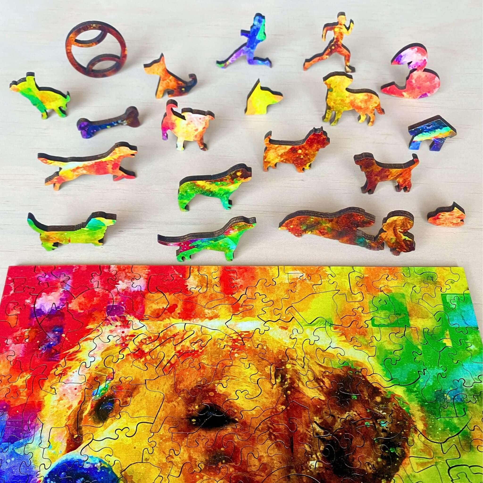 Twigg Puzzles Golden Retriever 202pc Wooden Puzzle