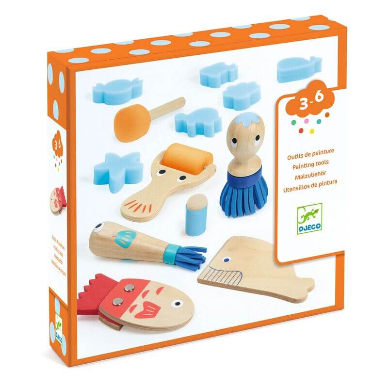 Djeco DJ9014 Unique Tools for Painting Set