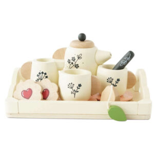Le Toy Van LETV281 Wooden Tea Set & Tray 12pcs