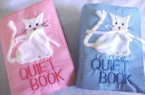 Quiet Book Pastel Gingham - Pink or Blue