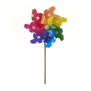 Large Polka Dot Windmill Italian Made 32cm