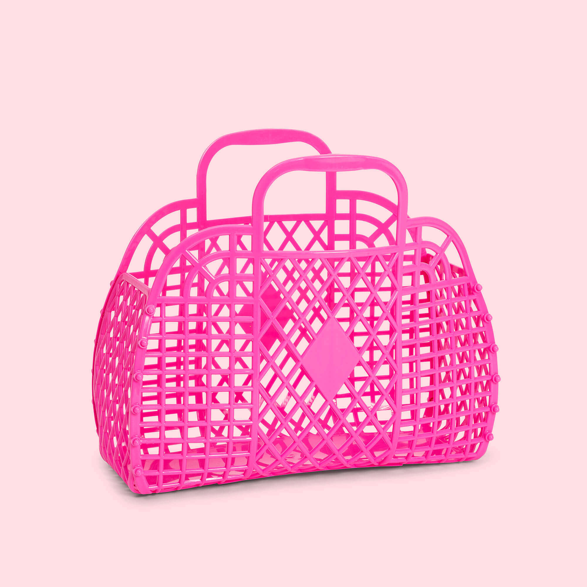 Sun Jellies Retro Basket Mini - Berry Pink