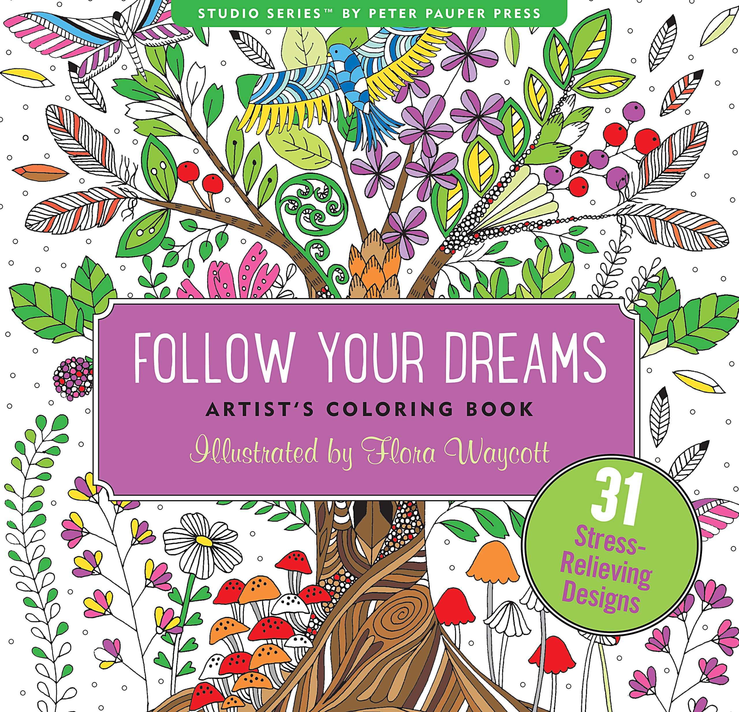 Studio Series Follow Your Dreams Artist's Coloring Book