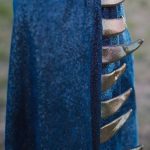 Great Pretenders Teal & Gold Starry Night Dragon Cape Age 5-6