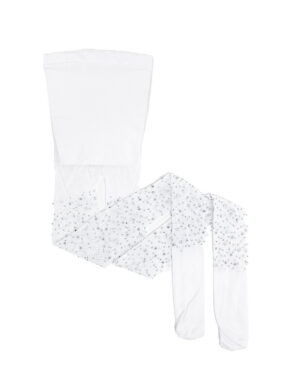 Great Pretenders White Rhinestone Tights Age 3-8