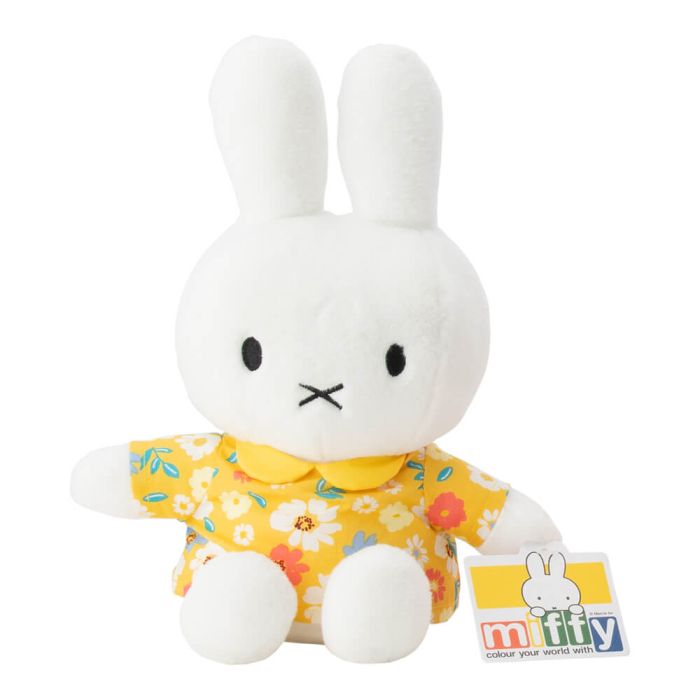 Miffy Floral Yellow Dress 29cm Plush
