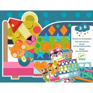 Djeco DJ9888 Neat But Fun Drawing With Stencils