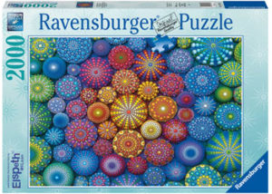 Ravensburger Radiating Rainbow Mandalas 2000pc Puzzle