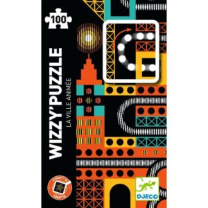 Djeco DJ7032 The Bustling City 3D Effect Whizzy Puzzle 100pc