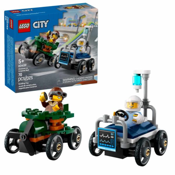 LEGO City 60459 Airplane vs. Hospital Bed Race Car Pack – Imagine If