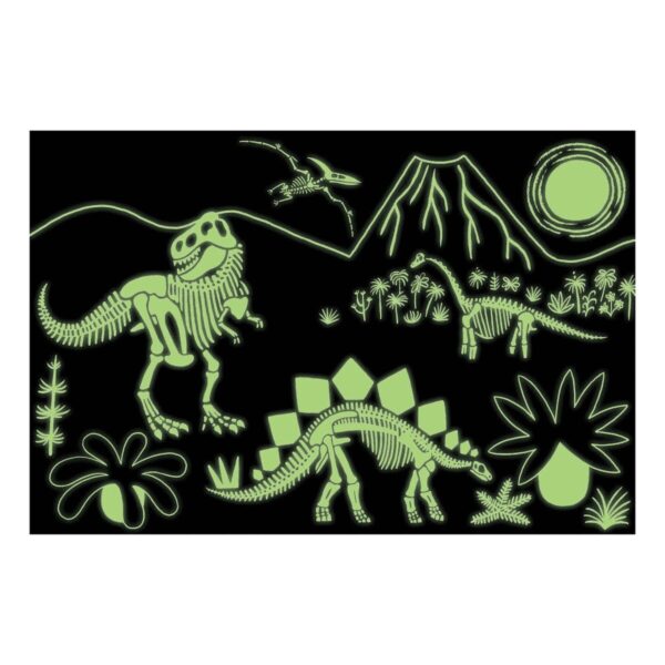 Mudpuppy Glow In The Dark Dinosaur Park Puzzle 100pc