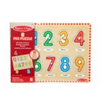 M&D See-Inside Numbers Peg Puzzle 10pc