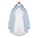 Great Pretenders Blue & Silver Crystal Snow Queen Cape Size 3-4