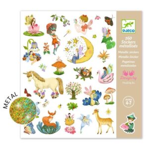 Djeco DJ9279 Fantasy 160 Metallic Stickers