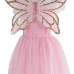 Great Pretenders Rainbow Fairy Dress With Wings Size 3-4