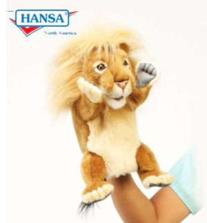 Hansa Lion Hand Puppet 28cm