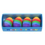Rainbow Egg Erasers 4pk